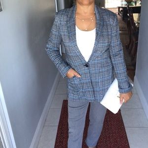 Vince CAMUTO Ponte Plaid Blazer